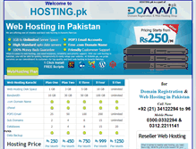 Tablet Screenshot of hosting.pk