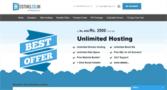 Desktop Screenshot of hosting.co.in