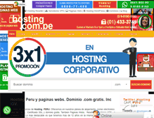 Tablet Screenshot of hosting.com.pe