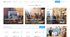 Desktop Screenshot of hosting.de