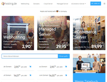 Tablet Screenshot of hosting.de