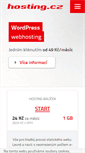 Mobile Screenshot of hosting.cz