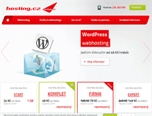 Tablet Screenshot of hosting.cz